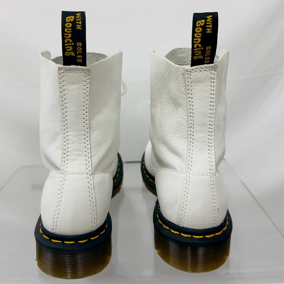 Dr. Martens 1460 Pascal Virginia Soft Leather Boots White US Woman 8, US… - Picture 11 of 14